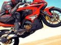 Hra Motocyklový stunt závodník na dálnici