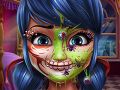 Hra Tečkovaná dívka Halloweenský make-up