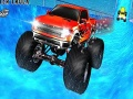 Hra Vodní surfer: Monster truck na vertikální rampě