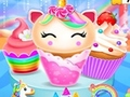 Hra Design vaření cupcaků s jednorožcem a mořskou pannou