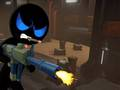 Hra Stickman Ozbrojený Assassin Studený Prostor