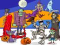 Hra Najdi 5 rozdílů Halloween