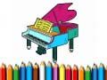Hra Zpět do školy: Pianová omalovánka