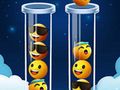 Hra Emoji Puzzle Třídění Barev