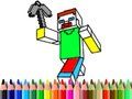 Hra Návrat do školy: Minecraft omalovánky