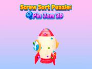 Hra Třídění šroubů hádanky zamíchání pin 3D