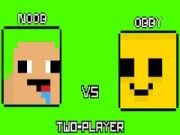 Hra Noob proti Obby Dva Hráči