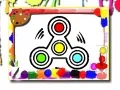 Hra Barevná kniha s fidget spinnerem