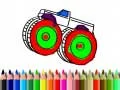 Hra Zpět do školy: Malování monster trucků Hra Zpět do školy: Malování monster trucků