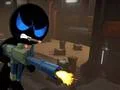 Hra Stickman Ozbrojený Assassin Studený Prostor