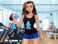 Hra Fitness Tělocvična Dívky Oblékání Hra Fitness Tělocvična Dívky Oblékání