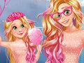 Hra Princezna Mama Dcera Roztomilý Rodinný Vzhled Hra Princezna Mama Dcera Roztomilý Rodinný Vzhled