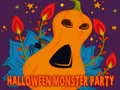 Hra Halloween Monster Party Puzzle