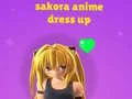 Hra Sakora: Oblékání Anime Hra Sakora: Oblékání Anime