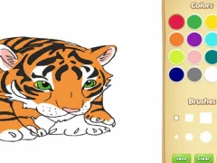 Hra Kniha zbarvení: Tigerok
