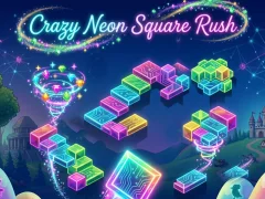 Hra Crazy Neon Square Raid