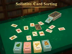 Hra Solitaire: Třídění karet