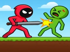 Hra Red Stickman vs Monster School