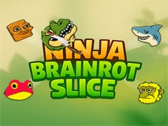 Hra Plátky krájení Brainarot ninja