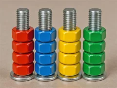 Hra Třídění šroubů: Barevné puzzle Hra Třídění šroubů: Barevné puzzle