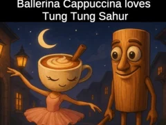 Hra Ballerina Kapuchino miluje Tung Tung Sahura Hra Ballerina Kapuchino miluje Tung Tung Sahura