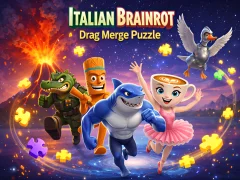 Hra Italian Brainrot: Drag and Merge Puzzle