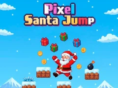 Hra Pixel Santa: Skákání