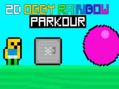 Hra Obby Rainbow Parkour 2D