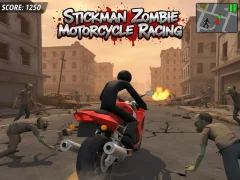 Hra Motocyklové závody Stickman Zombie