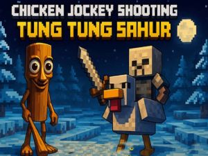 Hra Kuřecí žokej: Tung Tung Sahur přestřelka