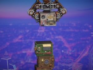 Hra Stavitel věží ve stylu Steampunk