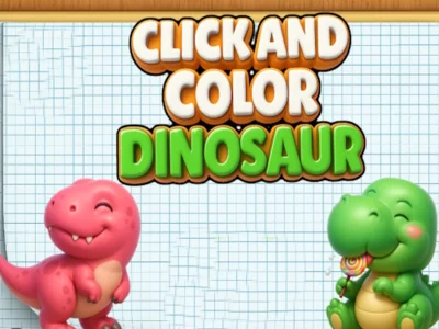 Hra Klikněte a vybarvěte dinosaury