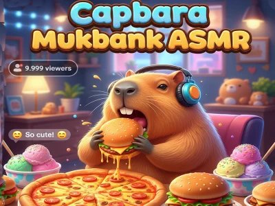 Hra Mukbang s kapybarou ASMR