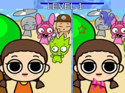 Hra Sprunks and the Squid Game: Najděte rozdíly