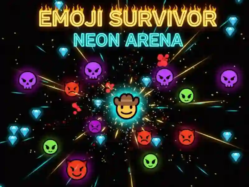Hra Emoji Survival — Neon Arena