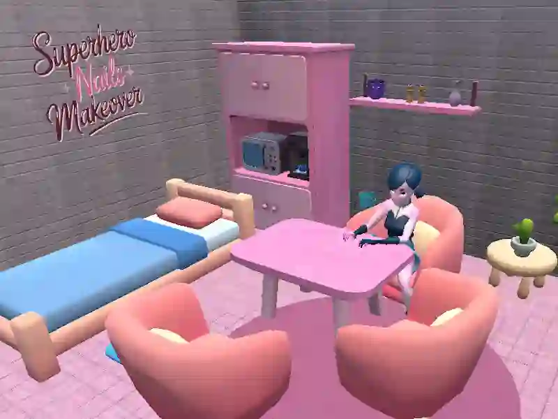 Hra Proměna nehtů superhrdiny