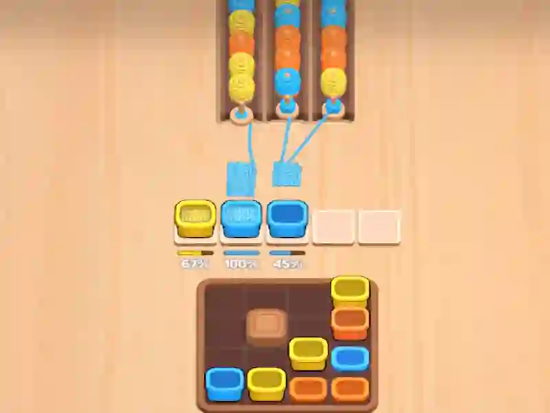 Hra Třídění příze podle barvy