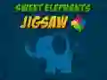 Hra Sladké Slony Puzzle