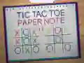 Hra Piškvorky Papírová poznámka 2