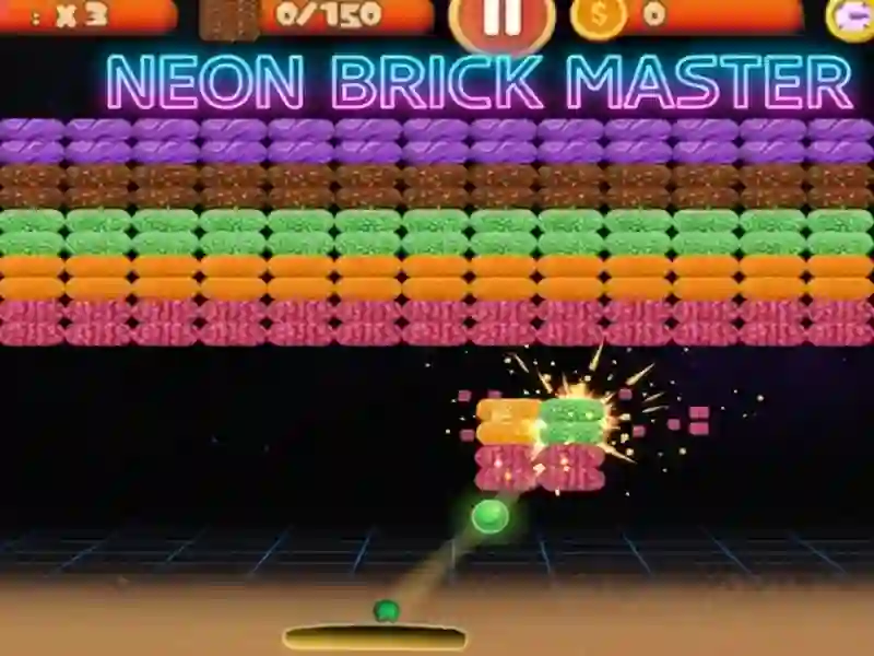 Hra Neon Bricks: Master of Destruction