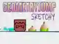 Hra Geometrický Skok Náčrtek Hra Geometrický Skok Náčrtek