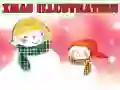 Hra Vánoční ilustrace