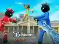 Hra Stickman Policista vs Gangsteři Uličná Bitva