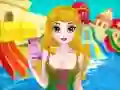 Hra Tropická princezna a princezna šípkové růže šijí plavky
