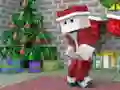 Hra MineCraft Vánoční Puzzle