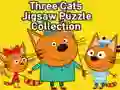 Hra Kolekce Hádankových Puzzle Tři Kočky