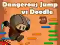 Hra Nebezpečný Skok vs Doodle Jump