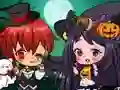Hra Halloween Chibi Pár Hra Halloween Chibi Pár