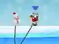 Hra Skok Santy a Sněhuláka Hra Skok Santy a Sněhuláka