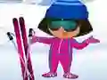 Hra Dora: Oblékání na Lyže